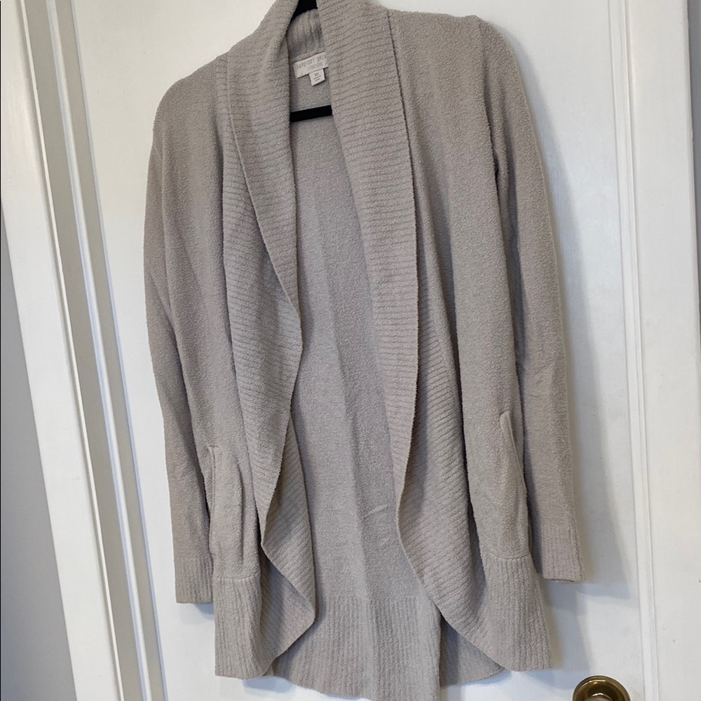 Barefoot Dreams CozyChic Lite Cardigan in Grey